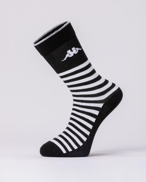 Beyaz Authentic Afram 2pack Unisex Siyah-Beyaz-Mavi Çorap - KAPPA® Türkiye