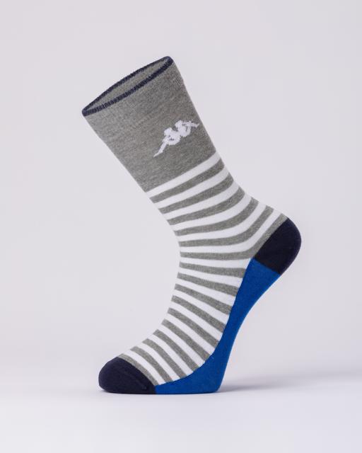 Beyaz Authentic Afram 2pack Unisex Siyah-Beyaz-Mavi Çorap - KAPPA® Türkiye