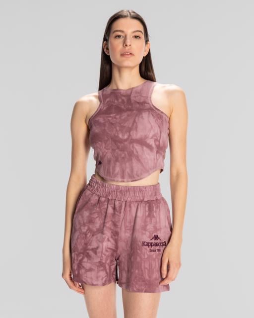 Pembe Authentic Nao Tank Top Kadın Gül Kurusu Comfort Fit Atlet - KAPPA® Türkiye