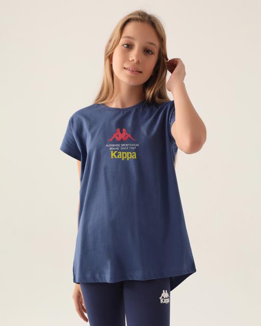 Mavi Authentic Carmen Kız Çocuk Mavi Regular Fit Tişört - KAPPA® Türkiye