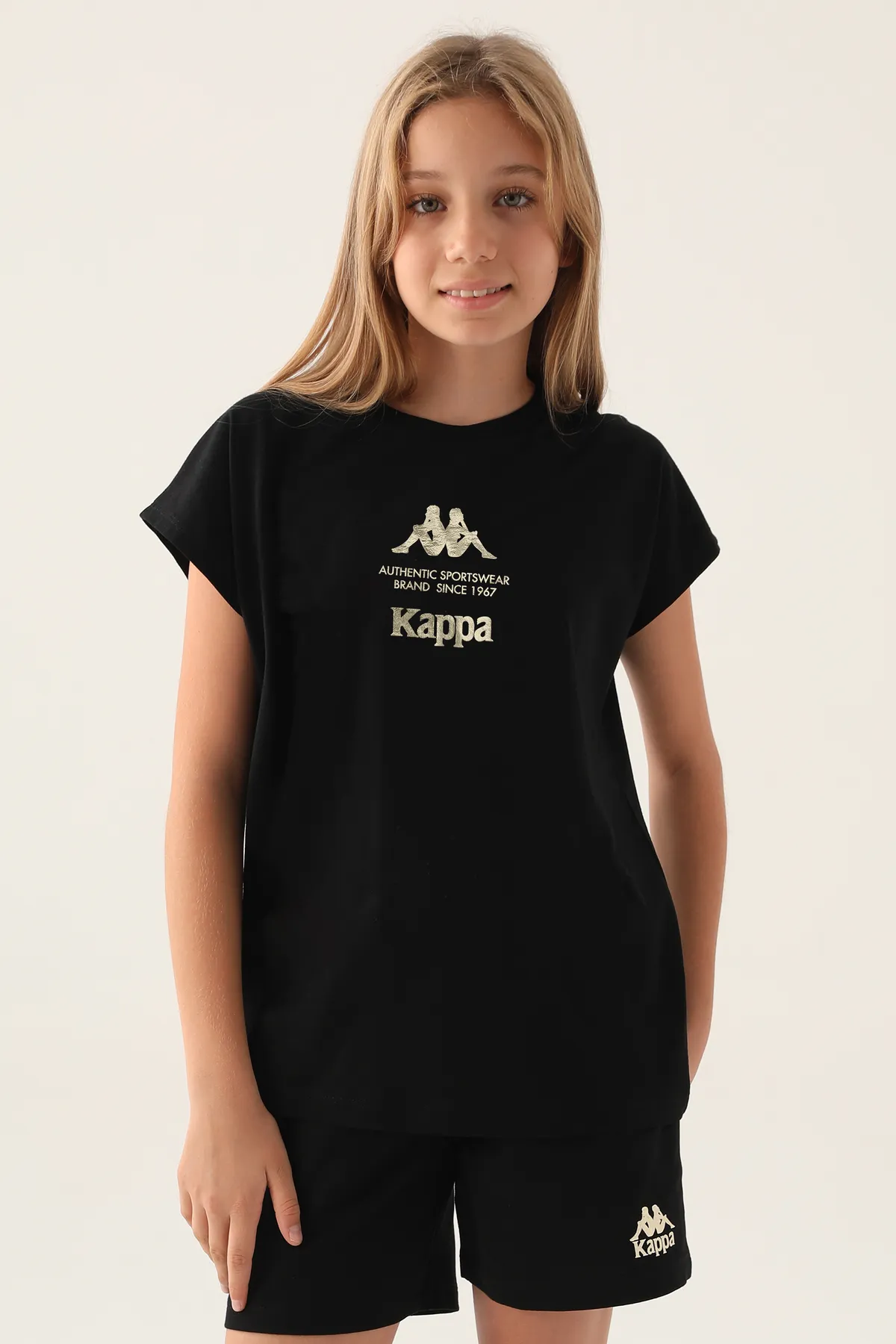 Siyah Authentic Carmen Kız Çocuk Antrasit Regular Tişört