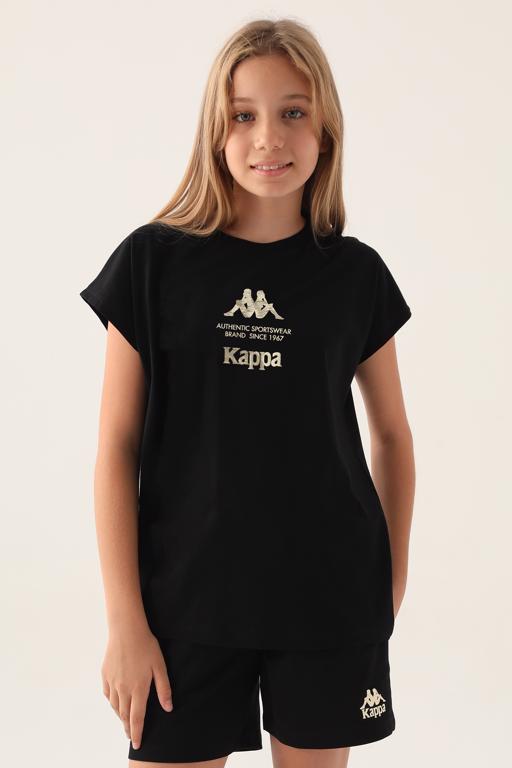 Siyah Authentic Carmen Kız Çocuk Antrasit Regular Tişört - KAPPA® Türkiye