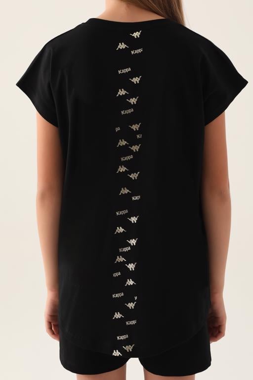 Siyah Authentic Carmen Kız Çocuk Antrasit Regular Tişört - KAPPA® Türkiye