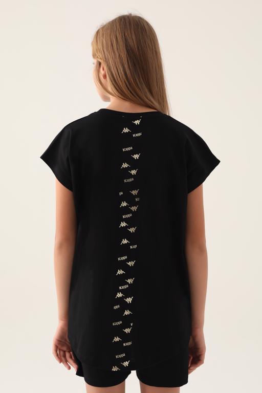 Siyah Authentic Carmen Kız Çocuk Antrasit Regular Tişört - KAPPA® Türkiye