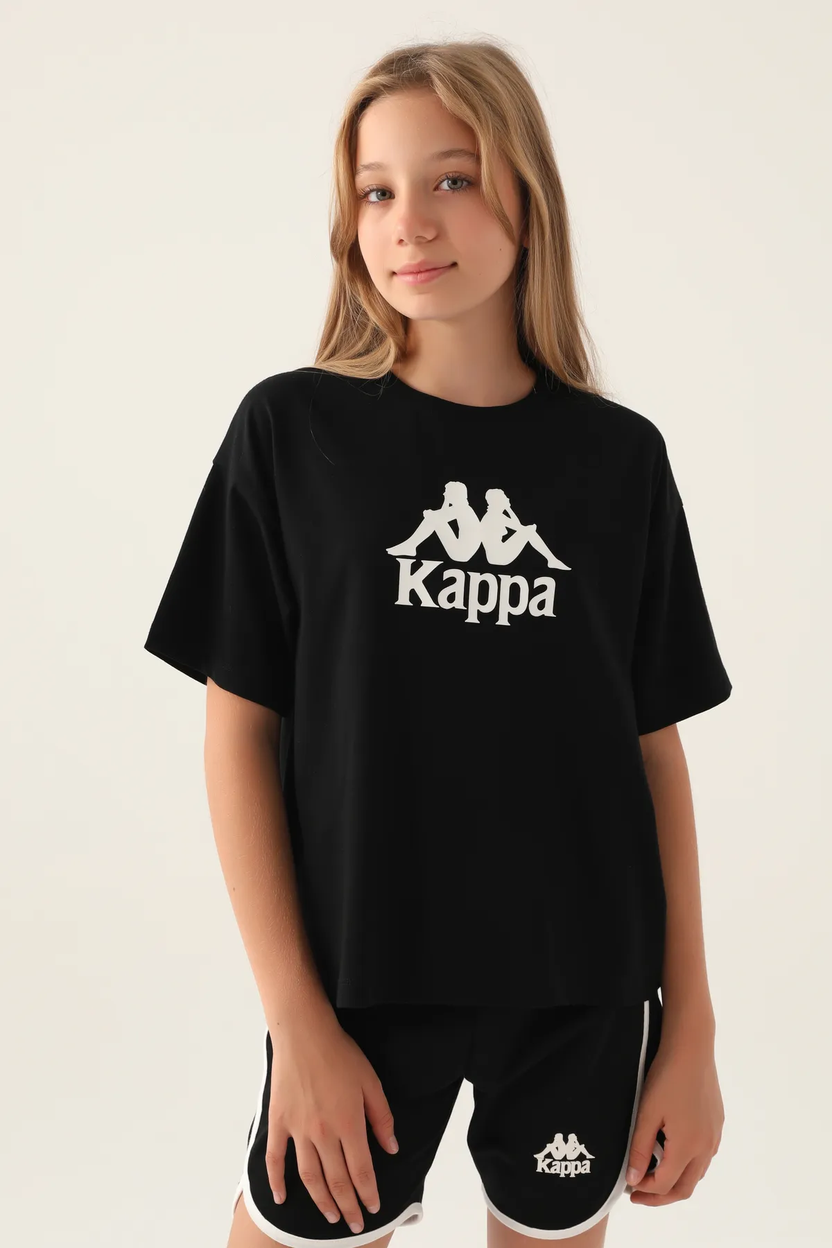 Siyah Authentic Carson Kız Çocuk Antrasit Regular Fit Tişört