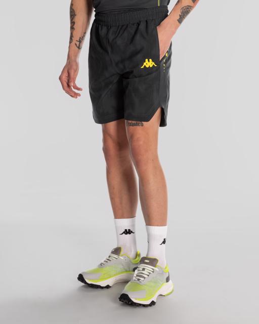 Gri Kombat Fuvu Erkek Gri Regular Fit Performance Şort - KAPPA® Türkiye