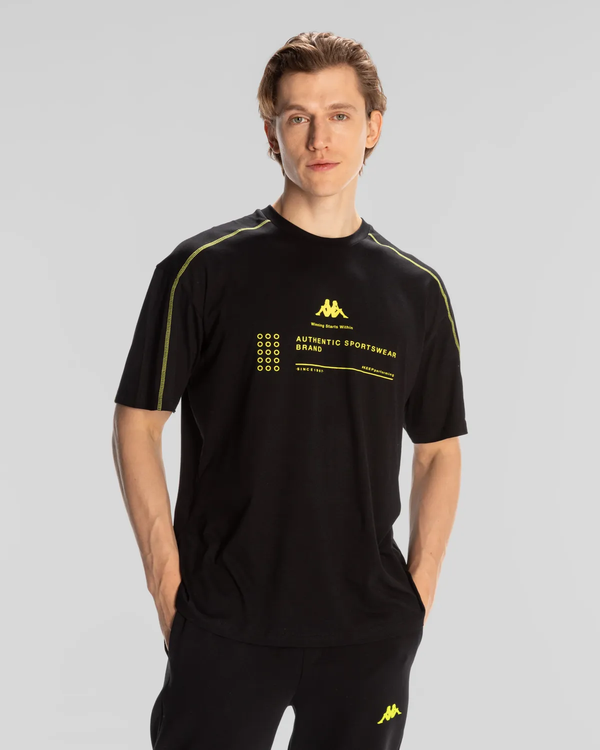 Siyah Authentic Waldo T-Shirt Erkek Siyah Regular Fit Tişört