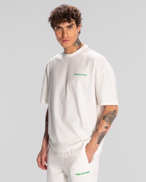 Beyaz Authentic Dan Erkek Beyaz Regular Fit Tişört - KAPPA® Türkiye