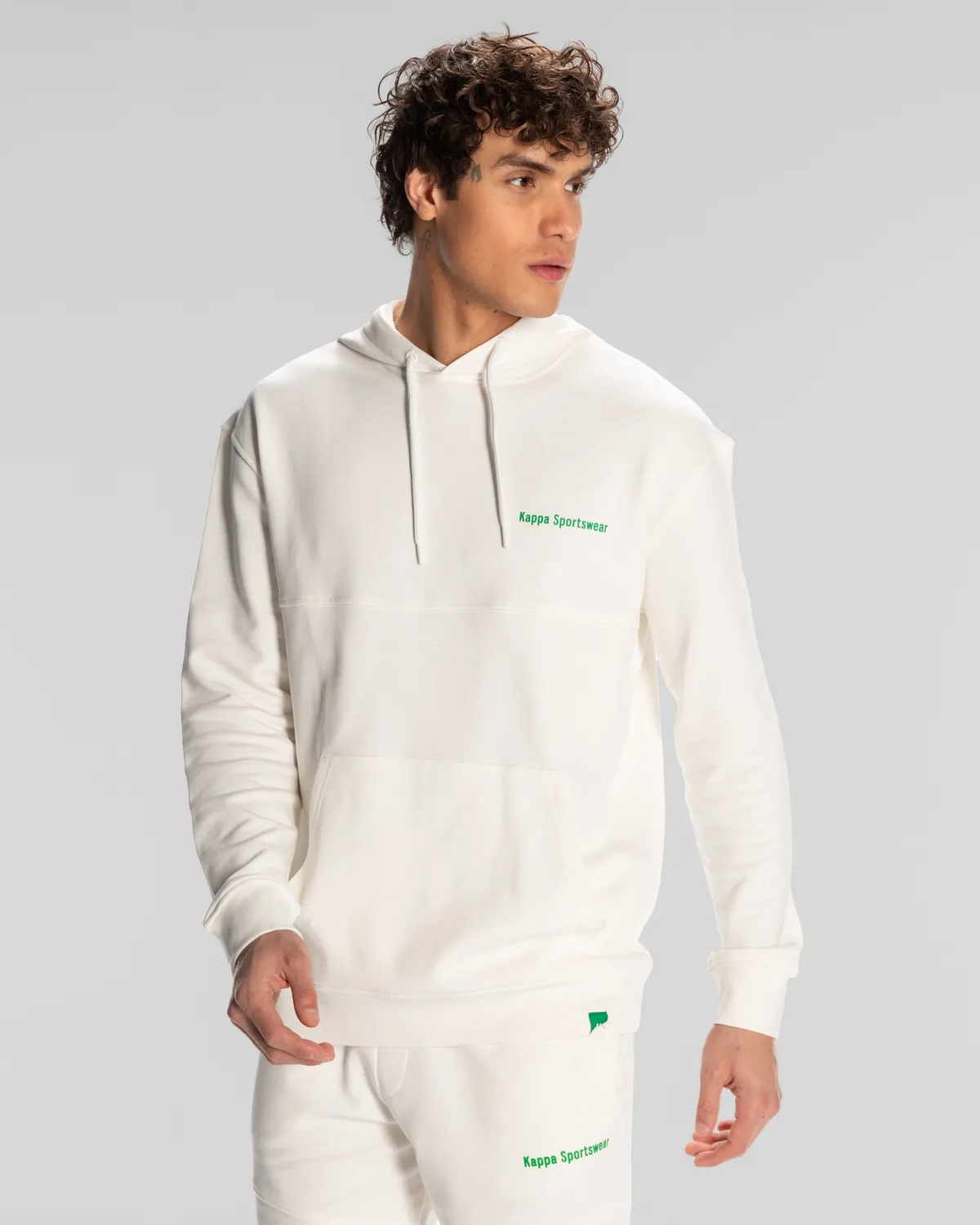 Beyaz Authentic Theo Erkek Beyaz Regular Fit Hoodie