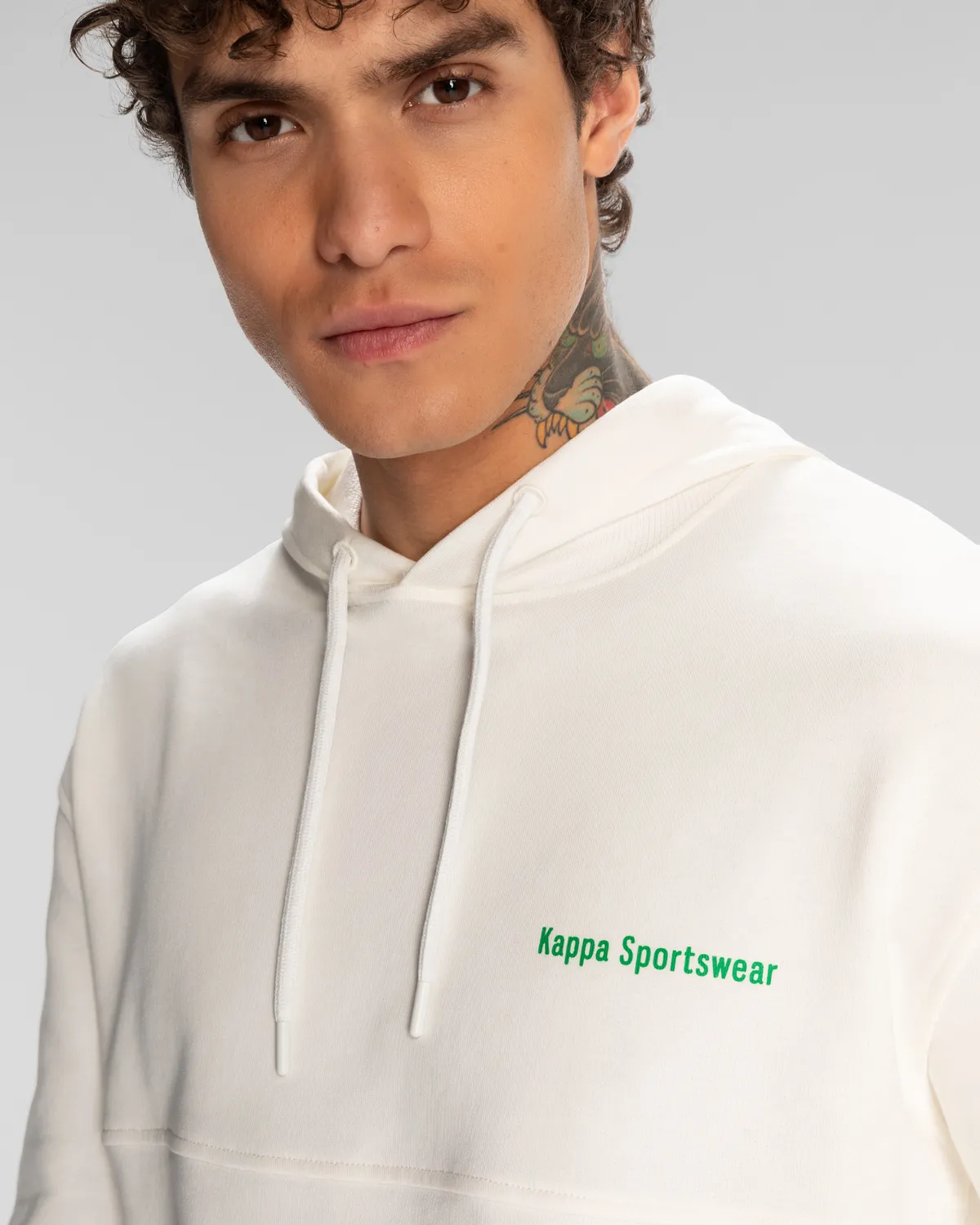 Beyaz Authentic Theo Erkek Beyaz Regular Fit Hoodie