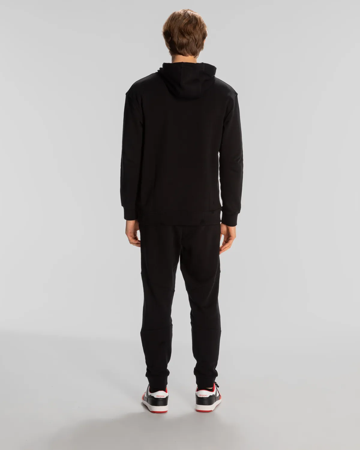 Siyah Authentic Theo Erkek Siyah Regular Hoodie