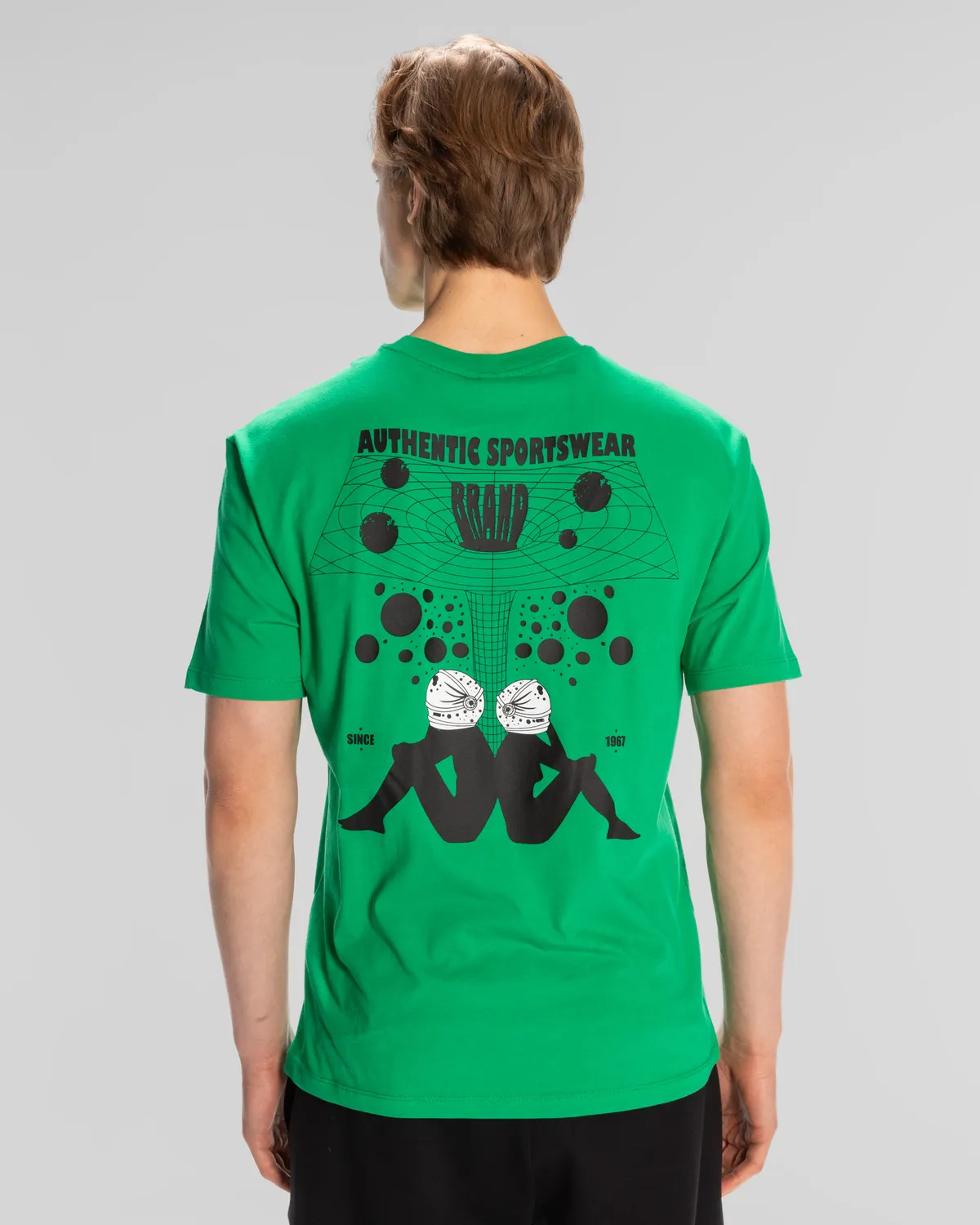 Yeşil Authentic Space Jump T-Shirt Erkek Yeşil Regular Fit Tişört