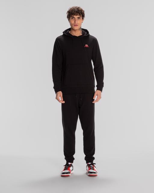 Siyah Authentic Space Jump Hoodie Erkek Siyah Regular Fit Hoodie - KAPPA® Türkiye