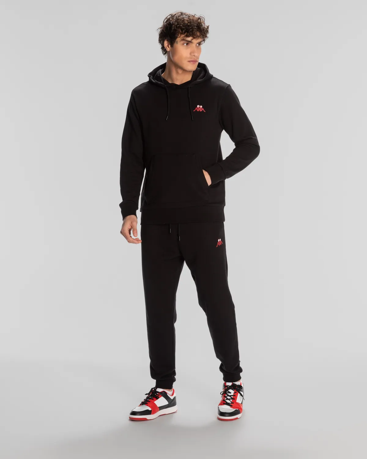 Siyah Authentic Space Jump Hoodie Erkek Siyah Regular Fit Hoodie