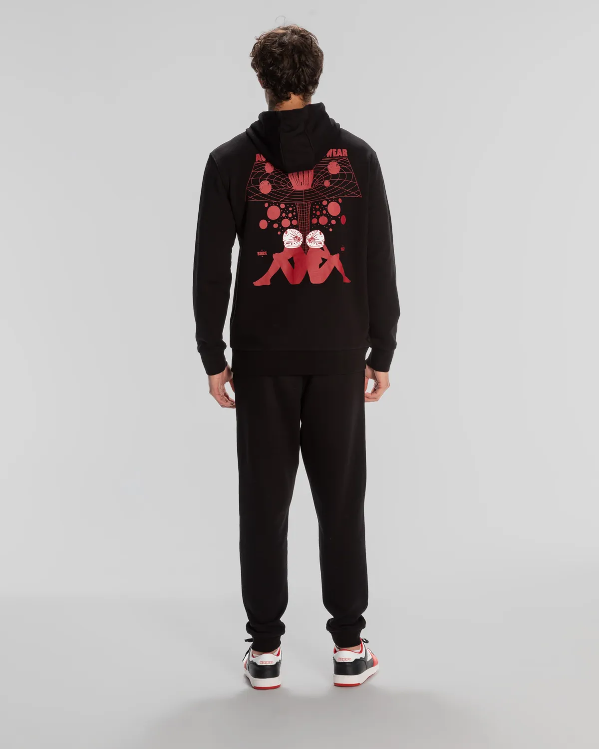 Siyah Authentic Space Jump Hoodie Erkek Siyah Regular Fit Hoodie