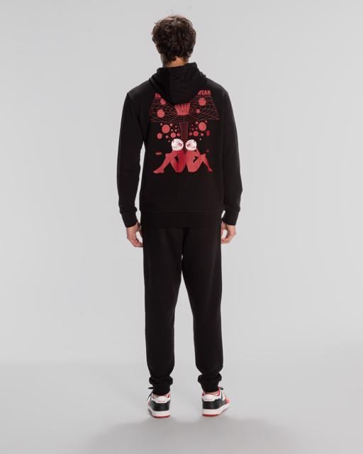 Siyah Authentic Space Jump Hoodie Erkek Siyah Regular Fit Hoodie - KAPPA® Türkiye