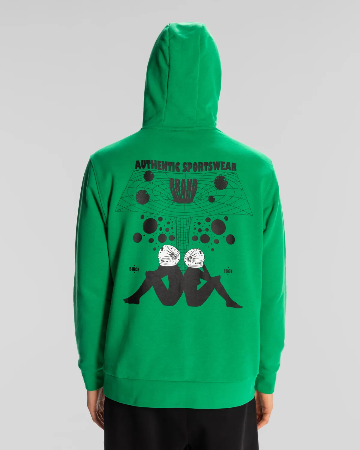 Yeşil Authentic Space Jump Hoodie Erkek Yeşil Regular Fit Hoodie