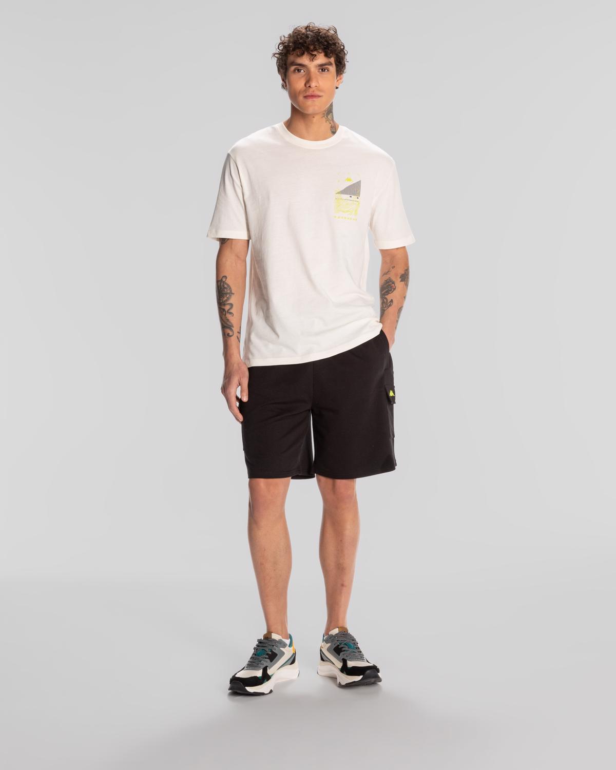 Authentic Spacetime T-Shirt Erkek Beyaz Regular Tişört | KAPPA
