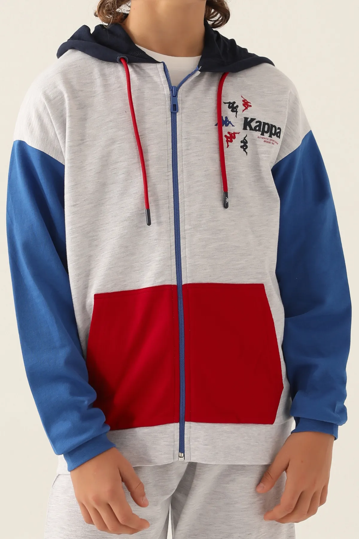 Gri Authentic Clayton Erkek Çocuk Gri Regular Fit Fermuarlı Eşofman Üstü