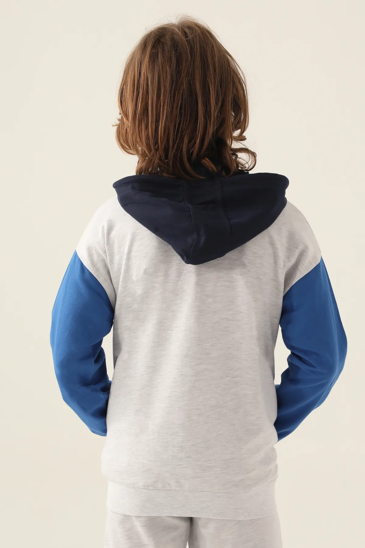 Gri Authentic Clayton Erkek Çocuk Gri Regular Fit Fermuarlı Eşofman Üstü