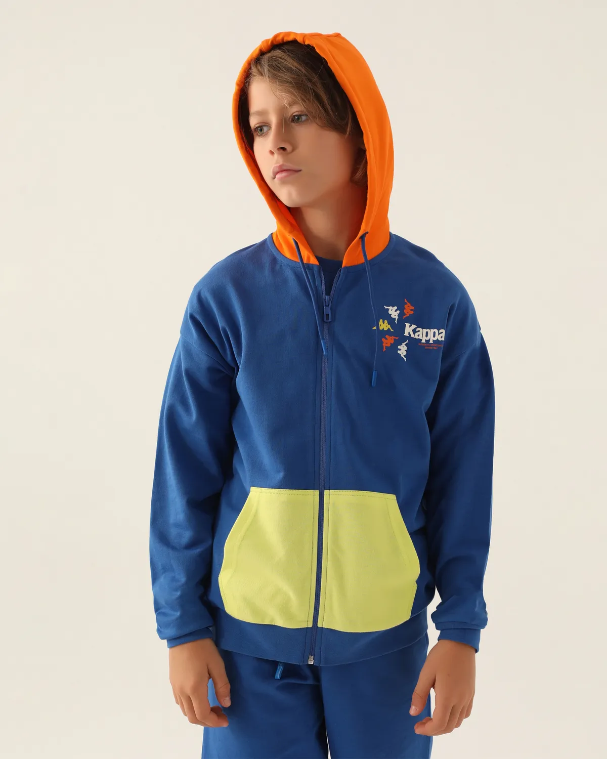 Mavi Authentic Clayton Erkek Çocuk Mavi Regular Fit Fermuarlı Eşofman Üstü