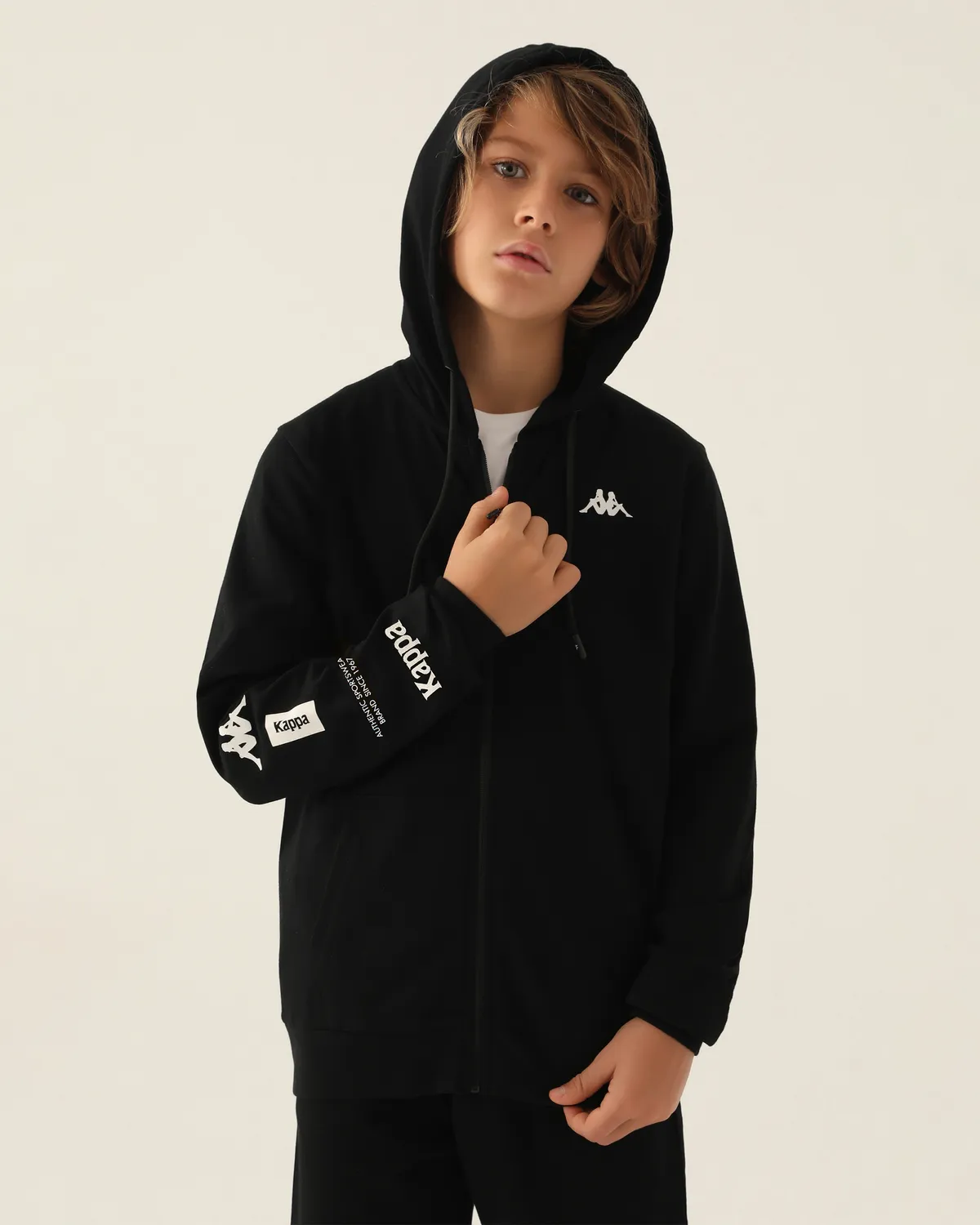 Siyah Authentic Coby Erkek Çocuk Antrasit Regular Fit Fermuarlı Eşofman Üstü