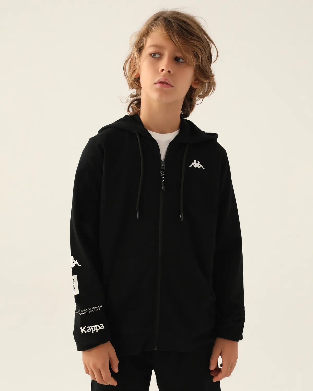 Siyah Authentic Coby Erkek Çocuk Antrasit Regular Fit Fermuarlı Eşofman Üstü