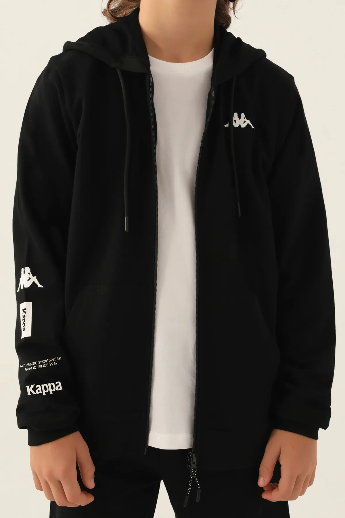 Siyah Authentic Coby Erkek Çocuk Antrasit Regular Fit Fermuarlı Eşofman Üstü