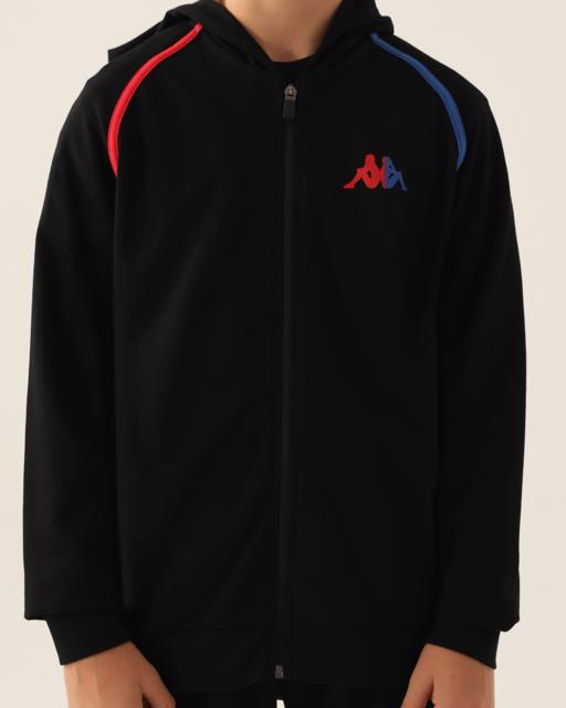 Siyah Authentic Colin Erkek Çocuk Antrasit Regular Fit Fermuarlı Eşofman Üstü - KAPPA® Türkiye