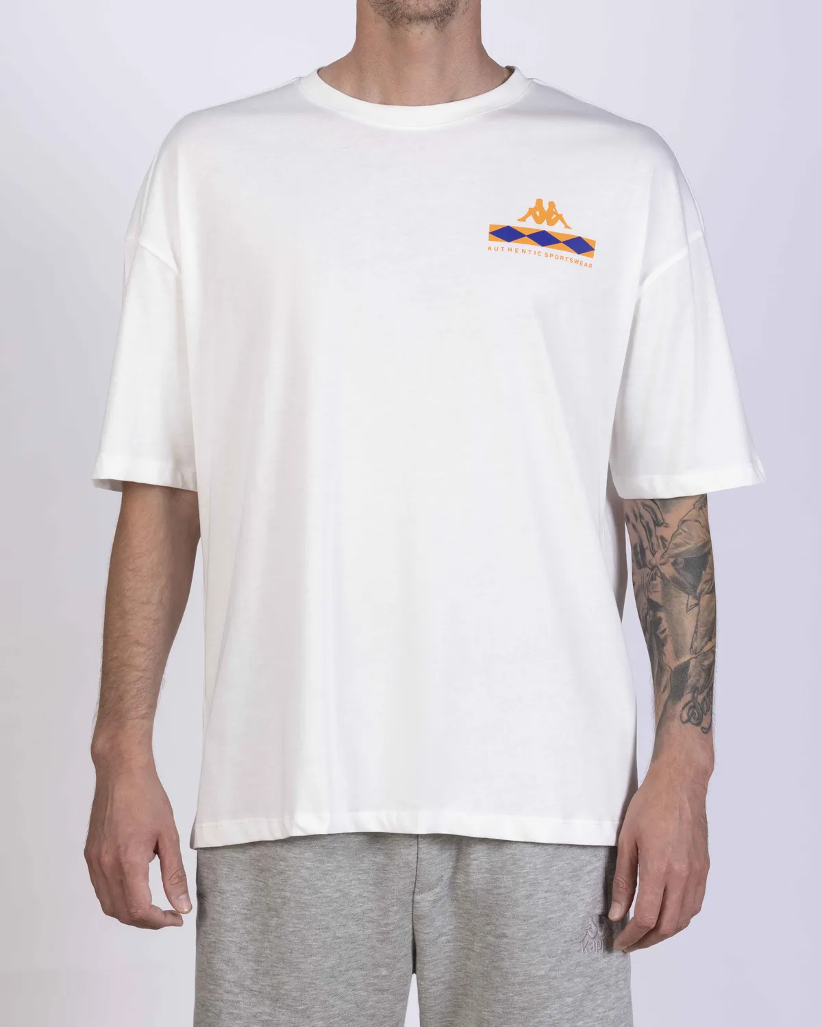 Beyaz Authentic Coledy Erkek Beyaz Oversize Fit Tişört