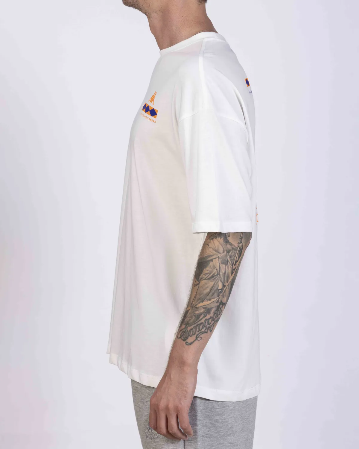 Beyaz Authentic Coledy Erkek Beyaz Oversize Fit Tişört