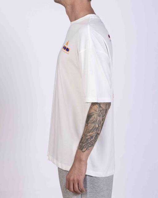 Beyaz Authentic Coledy Erkek Beyaz Oversize Fit Tişört - KAPPA® Türkiye