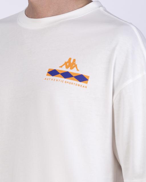 Beyaz Authentic Coledy Erkek Beyaz Oversize Fit Tişört - KAPPA® Türkiye