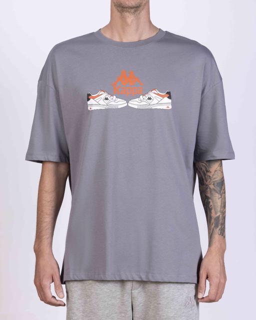Gri Authentic Taster Erkek Gri Regular Fit Tişört - KAPPA® Türkiye