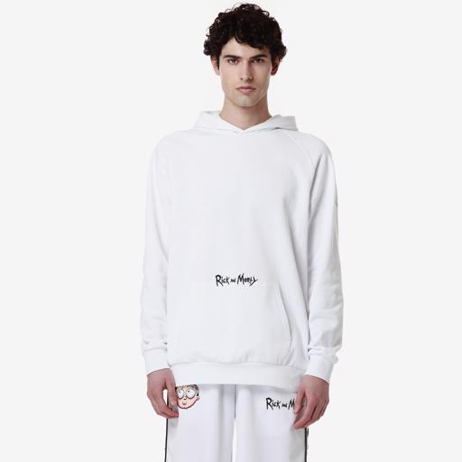 Beyaz Authentic Manolo Warner Bros - Rick And Morty Erkek Beyaz Regular Fit Hoodie - KAPPA® Türkiye