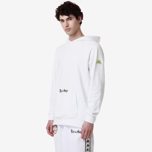 Beyaz Authentic Manolo Warner Bros - Rick And Morty Erkek Beyaz Regular Fit Hoodie - KAPPA® Türkiye
