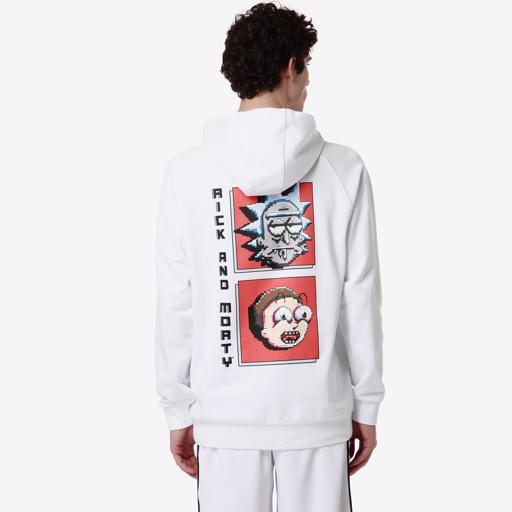 Beyaz Authentic Manolo Warner Bros - Rick And Morty Erkek Beyaz Regular Fit Hoodie - KAPPA® Türkiye