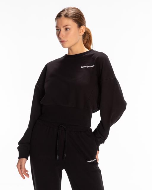 Siyah Authentic Jessa-Wmn-Sweatshirt Kadın Siyah Regular Sweatshirt - KAPPA® Türkiye