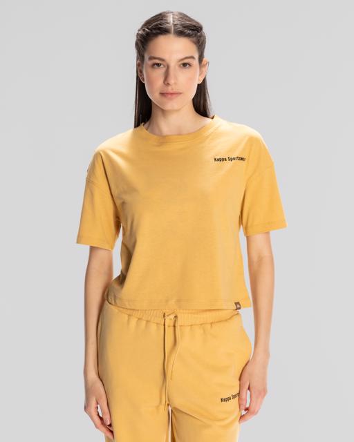 Bej Authentic Jessa-Woman-T-Shirt Kadın Bej Regular Fit Tişört - KAPPA® Türkiye