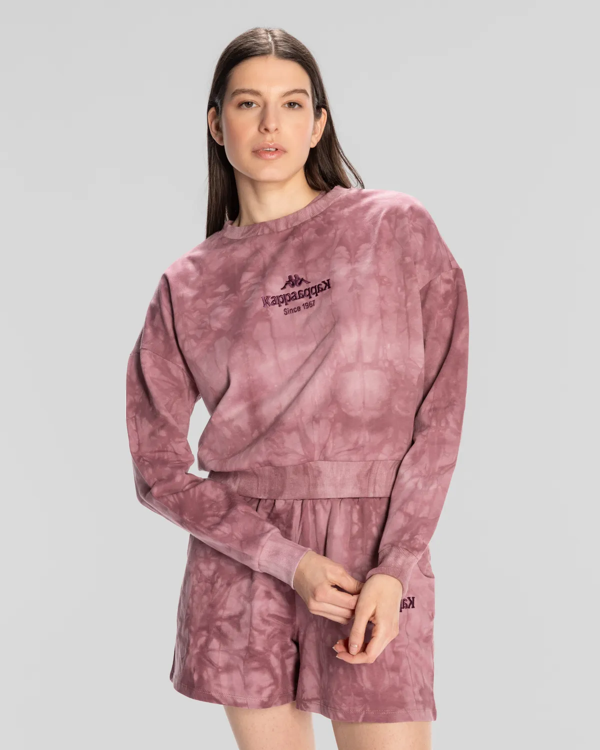 Pembe Authentic Rosemary Sweathshirt Kadın Gül Kurusu Regular Fit Sweatshirt