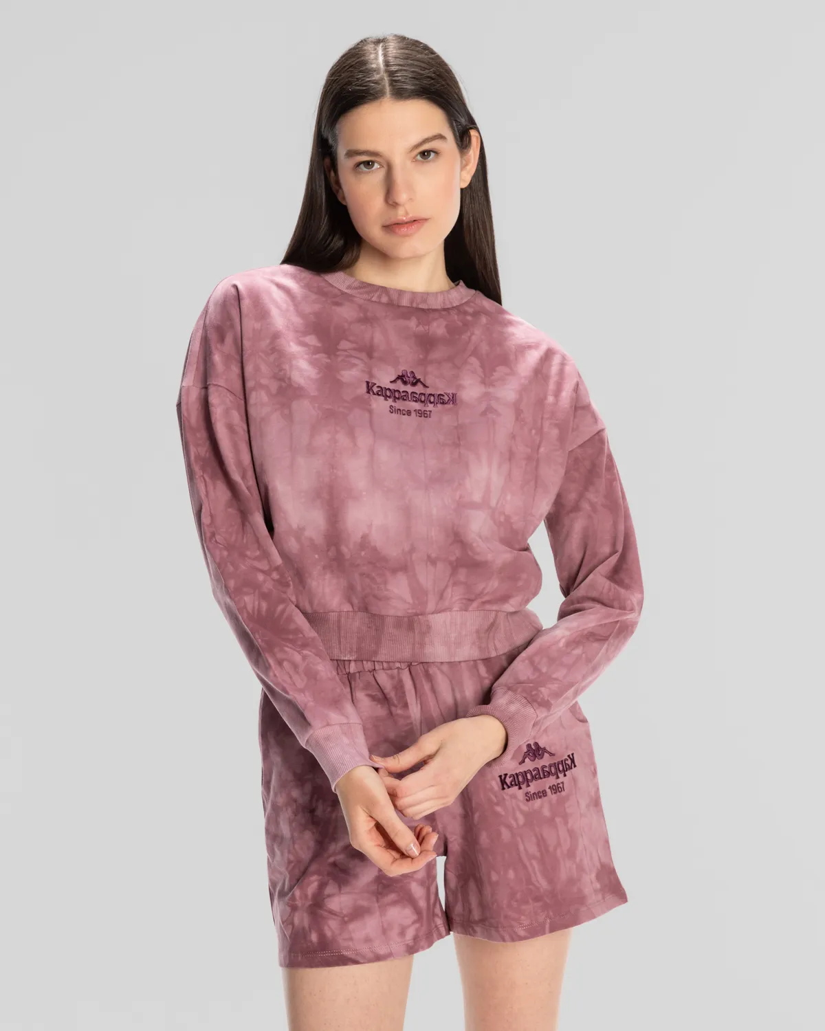 Pembe Authentic Rosemary Sweathshirt Kadın Gül Kurusu Regular Fit Sweatshirt