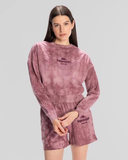 Pembe Authentic Rosemary Sweathshirt Kadın Gül Kurusu Regular Fit Sweatshirt - KAPPA® Türkiye