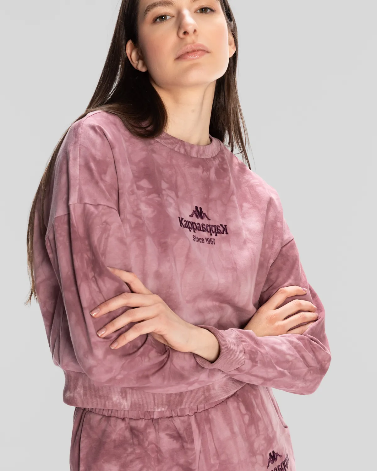 Pembe Authentic Rosemary Sweathshirt Kadın Gül Kurusu Regular Fit Sweatshirt