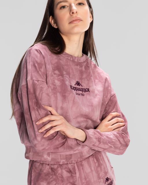Pembe Authentic Rosemary Sweathshirt Kadın Gül Kurusu Regular Fit Sweatshirt - KAPPA® Türkiye