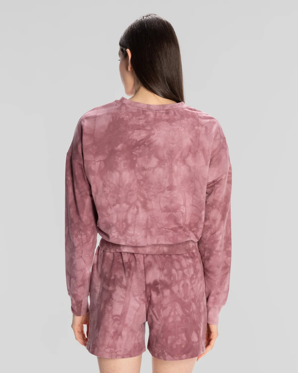 Pembe Authentic Rosemary Sweathshirt Kadın Gül Kurusu Regular Fit Sweatshirt