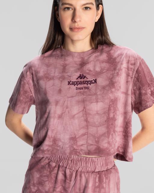 Pembe Authentic Rosemary T-Shirt Kadın Gül Kurusu Regular Fit Tişört - KAPPA® Türkiye