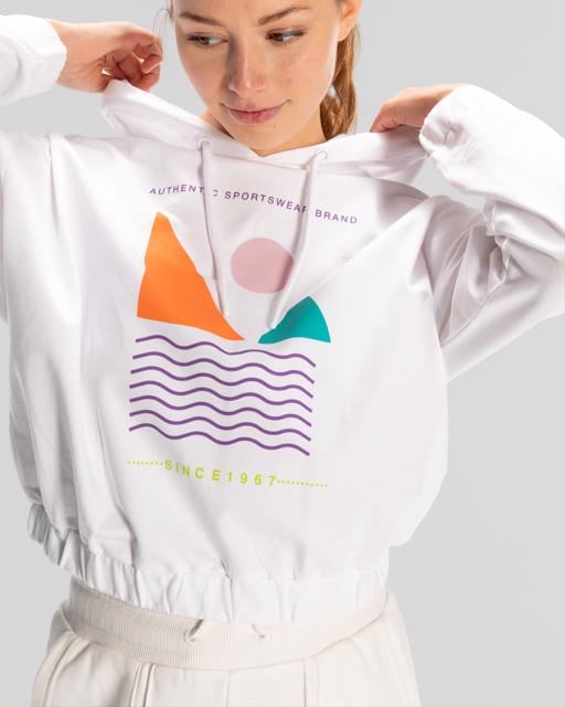 Beyaz Sport Viola Hoodie Kadın Beyaz Regular Hoodie - KAPPA® Türkiye
