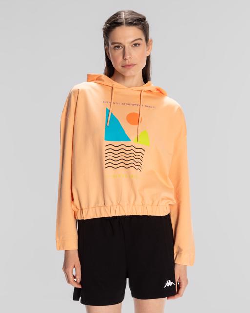Turuncu Sport Viola Hoodie Kadın Somon Regular Fit Hoodie - KAPPA® Türkiye