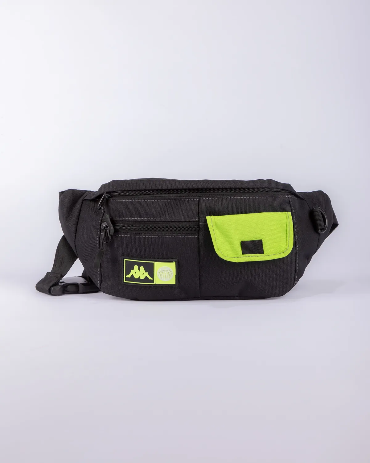 Siyah Authentic Losrut Unisex Siyah-Açık Yeşil Bel Çantası