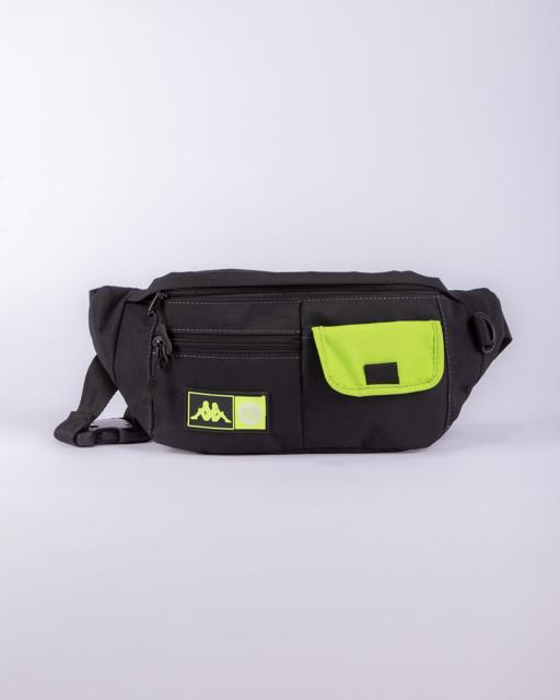 Siyah Authentic Losrut Unisex Siyah-Açık Yeşil Bel Çantası - KAPPA® Türkiye
